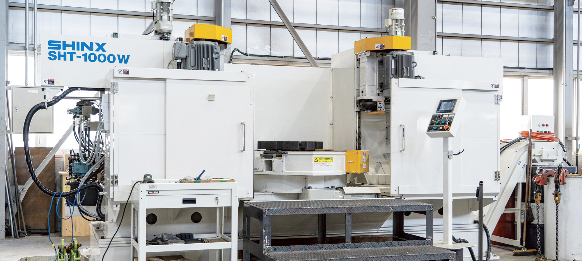 短尺コラム開先加工機イメージ